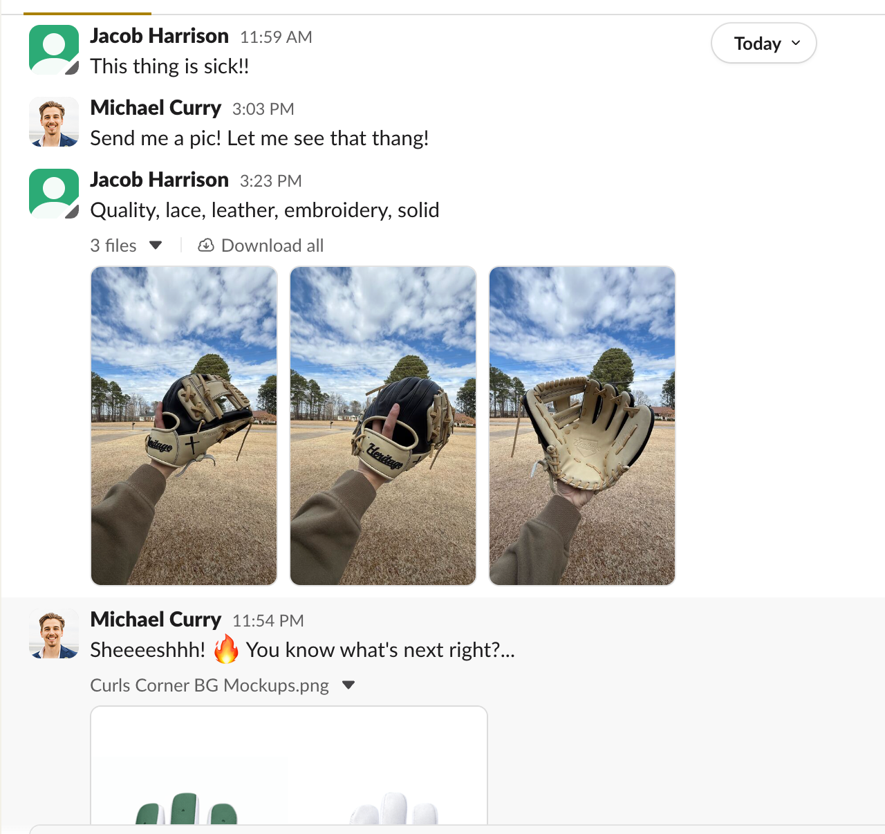 Customer message